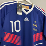 Shop 2009/10 FRANCE BENZEMA #10 *BNWT* HOME SHIRT (L) ADIDAS, classic football shirts, vintage football shirts & retro soccer jerseys at Cult Kits