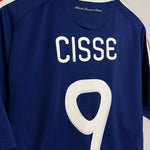 Shop 2009/10 FRANCE CISSE #9 HOME SHIRT (L) ADIDAS, classic football shirts, vintage football shirts & retro soccer jerseys at Cult Kits