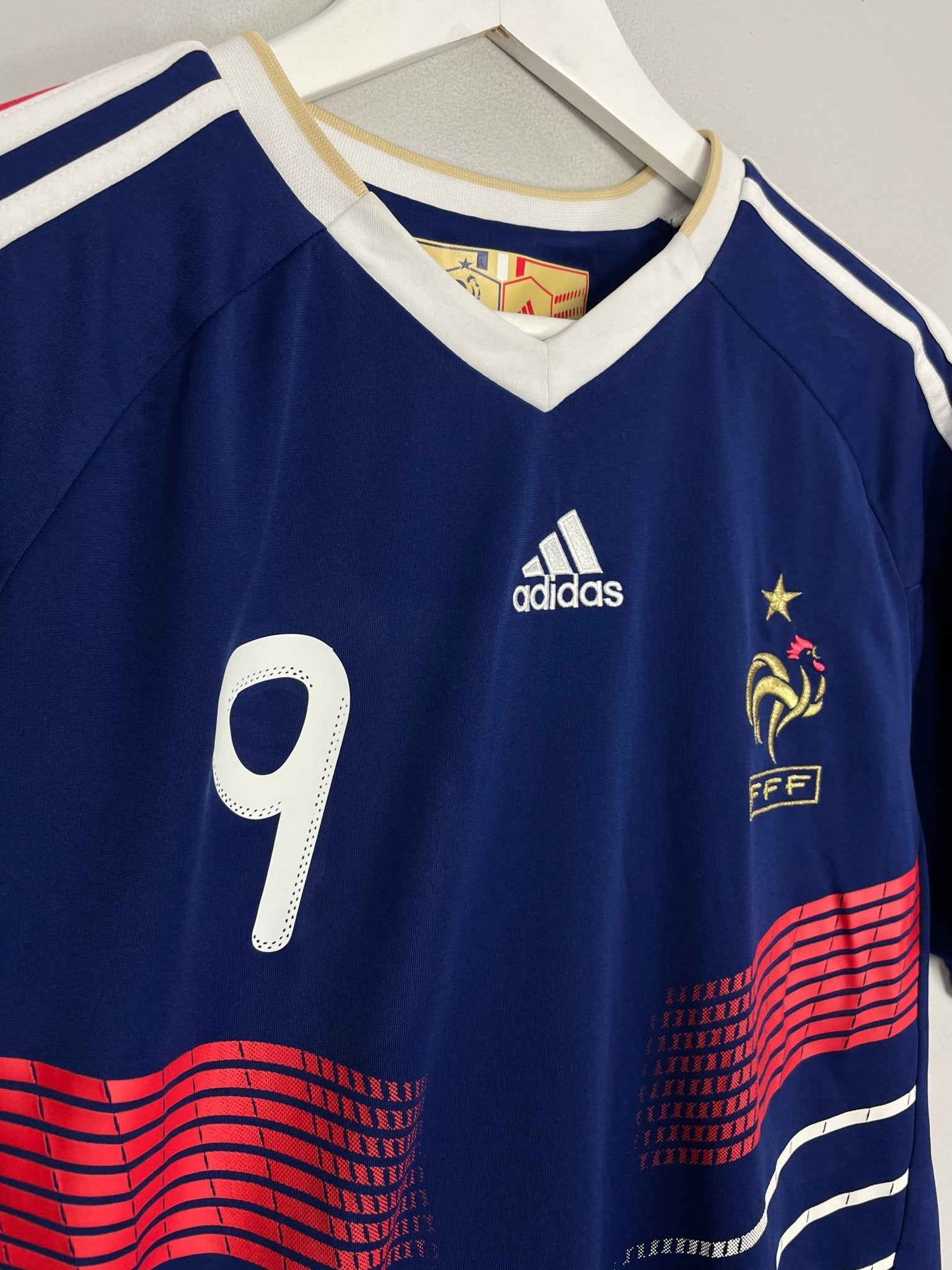 Shop 2009/10 FRANCE CISSE #9 HOME SHIRT (L) ADIDAS, classic football shirts, vintage football shirts & retro soccer jerseys at Cult Kits