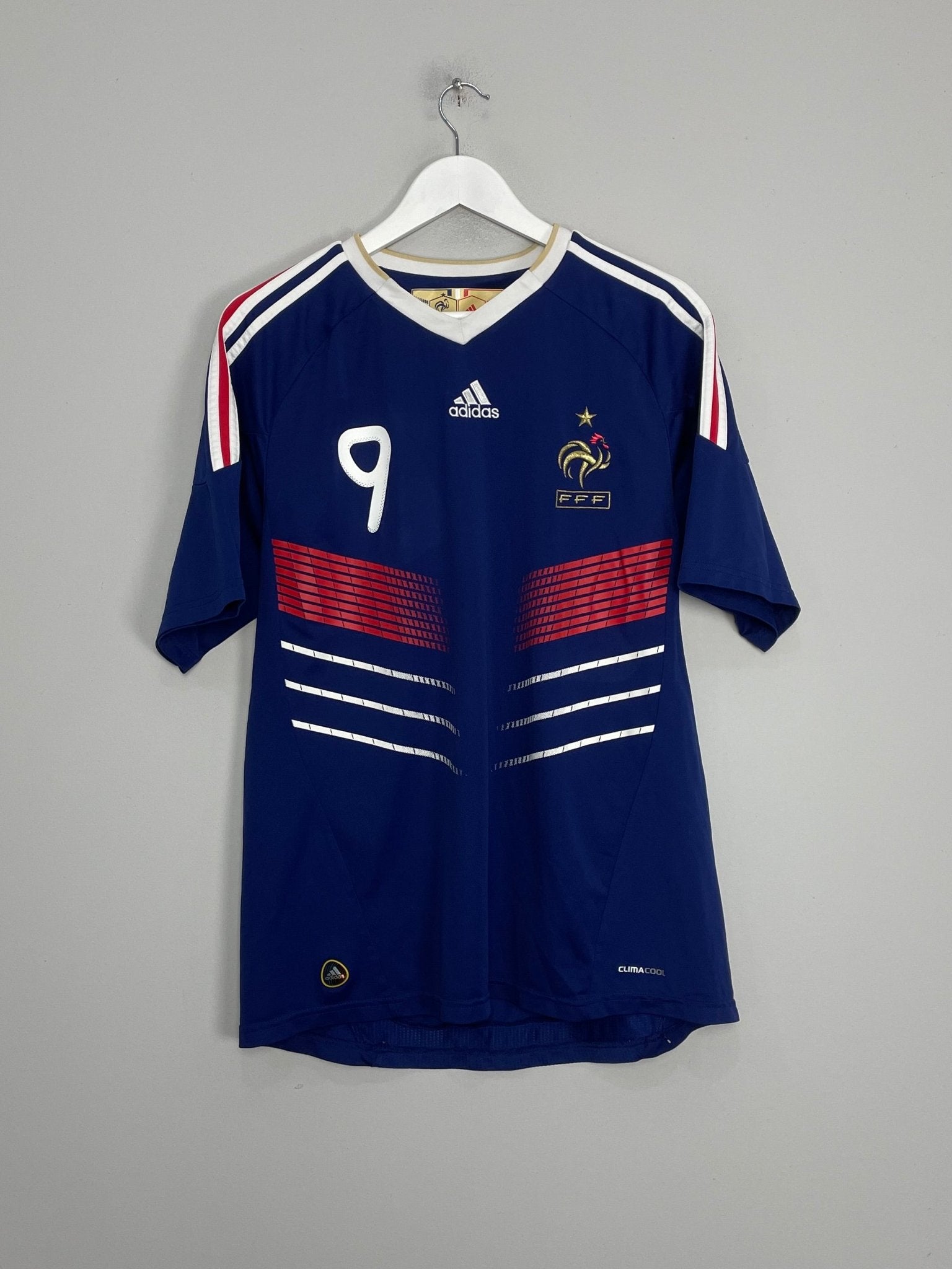 Shop 2009/10 FRANCE CISSE #9 HOME SHIRT (L) ADIDAS, classic football shirts, vintage football shirts & retro soccer jerseys at Cult Kits