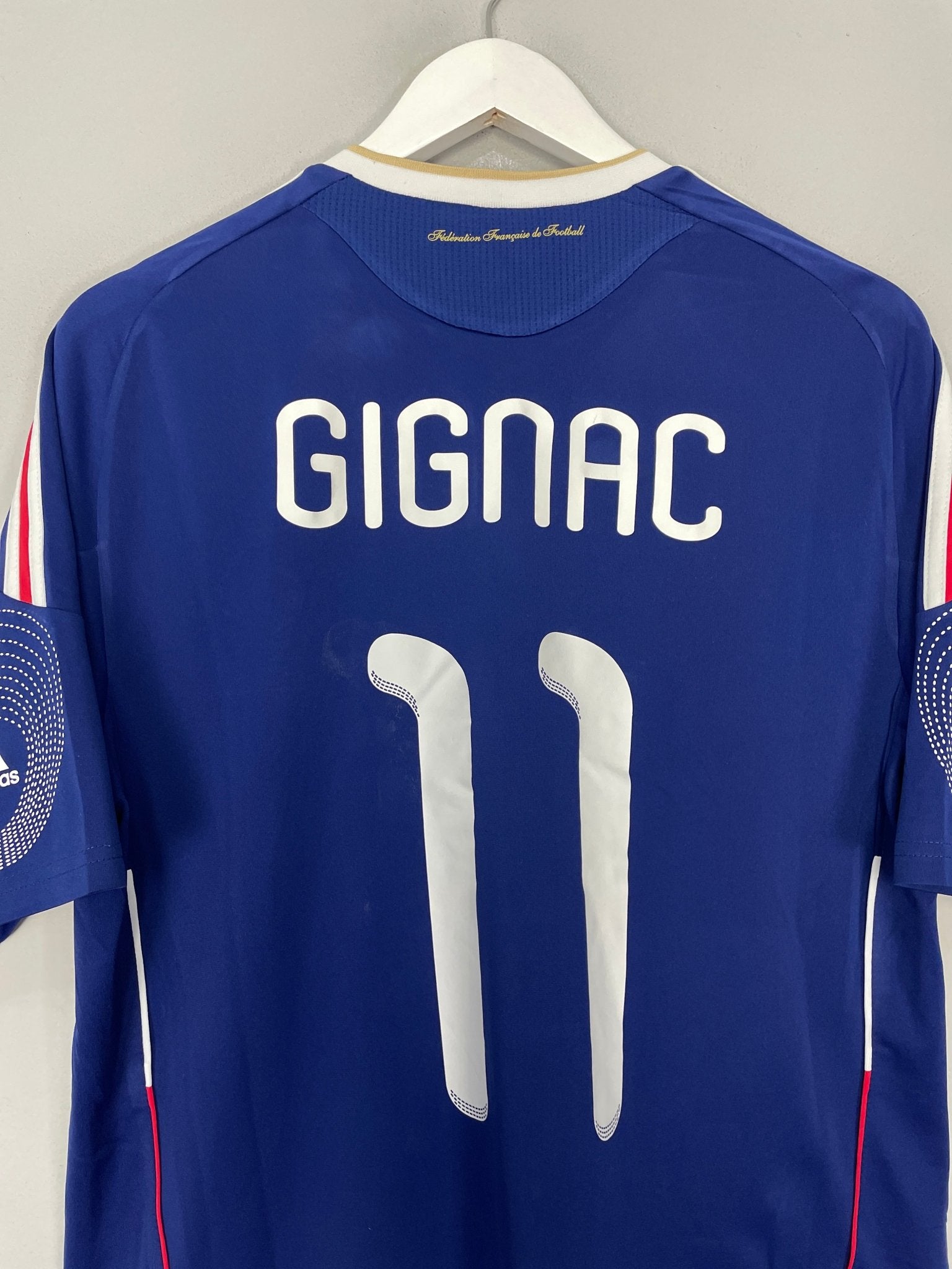 Shop 2009/10 FRANCE GIGNAC #11 HOME SHIRT (L) ADIDAS, classic football shirts, vintage football shirts & retro soccer jerseys at Cult Kits