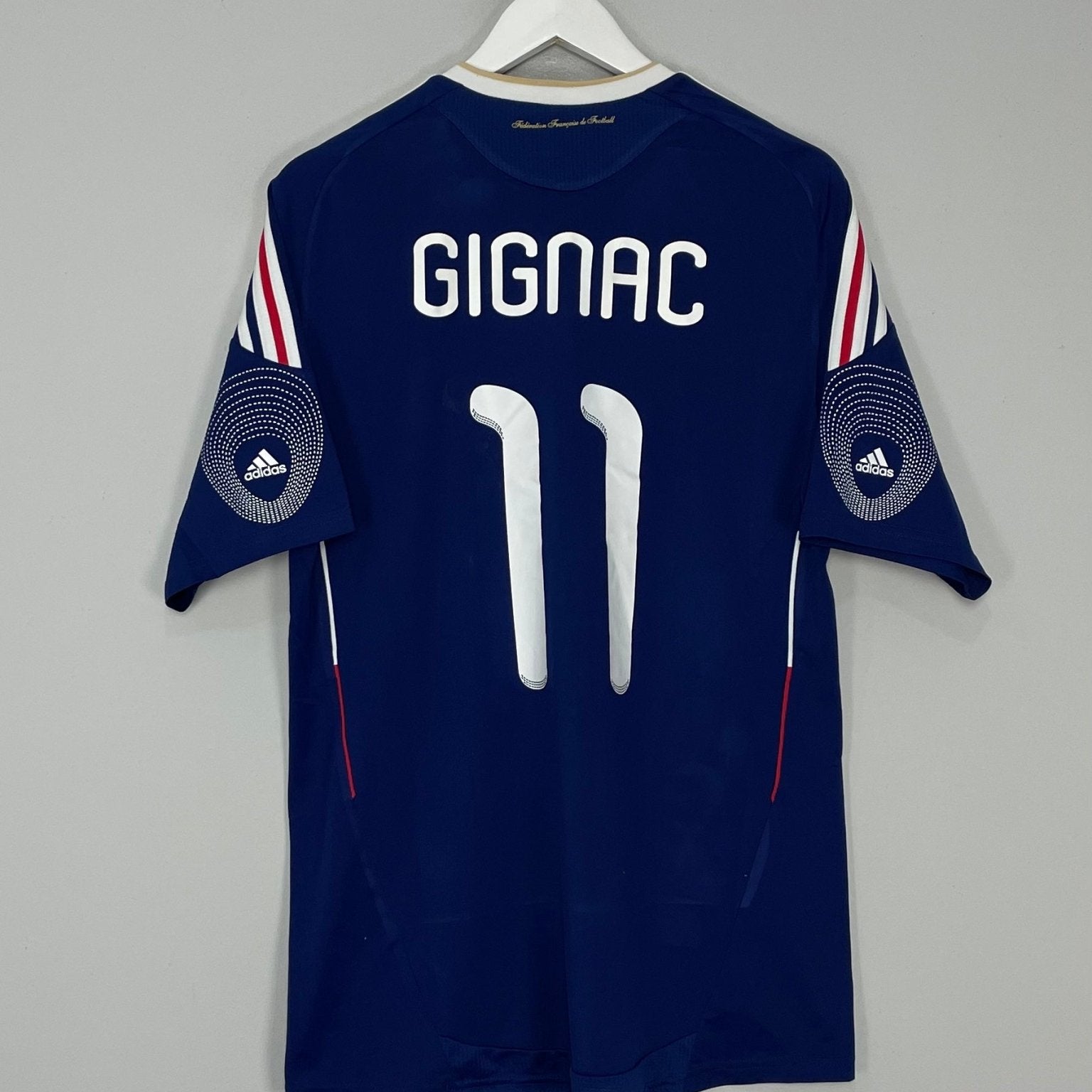 Shop 2009/10 FRANCE GIGNAC #11 HOME SHIRT (L) ADIDAS, classic football shirts, vintage football shirts & retro soccer jerseys at Cult Kits