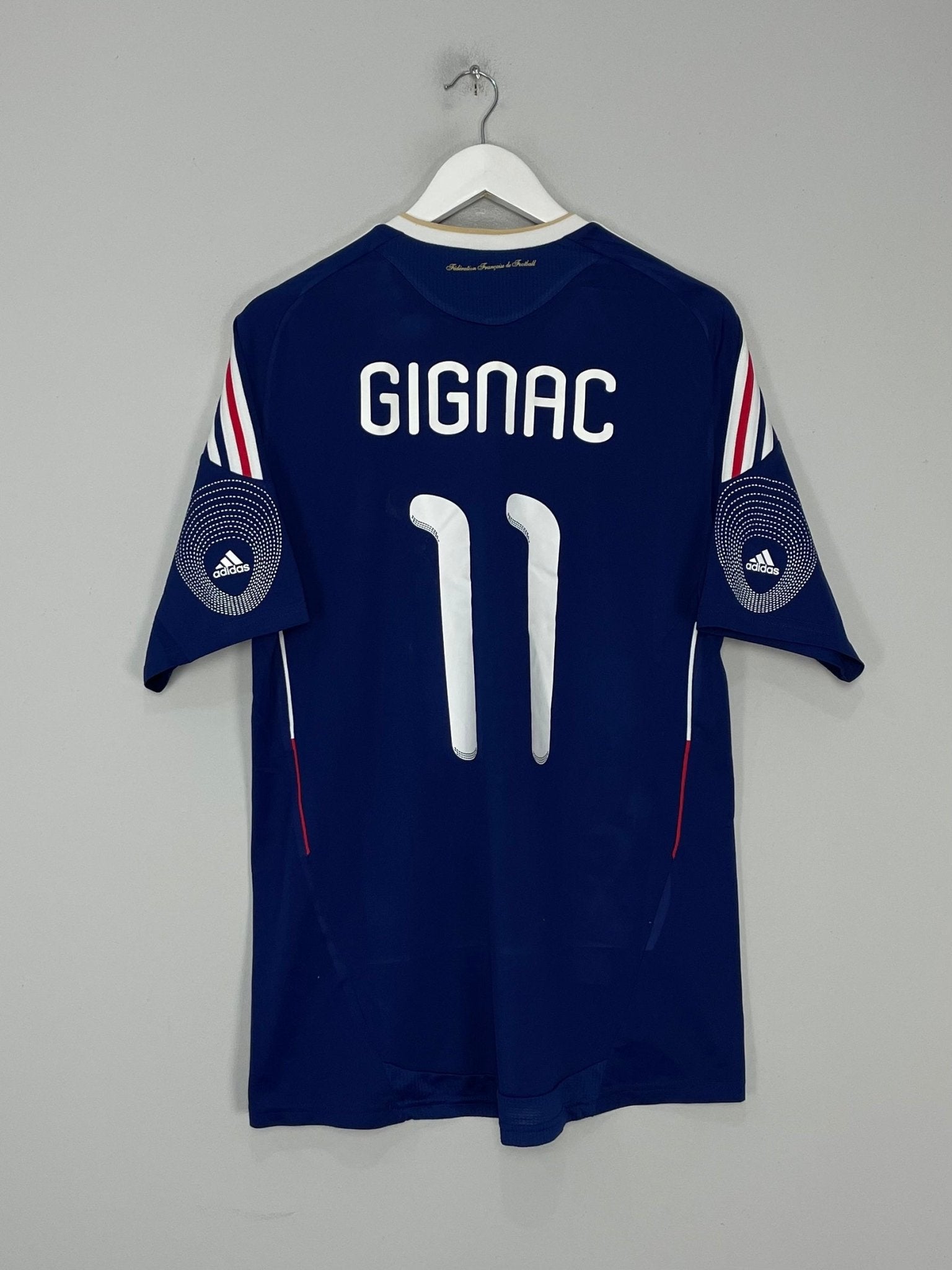 Shop 2009/10 FRANCE GIGNAC #11 HOME SHIRT (L) ADIDAS, classic football shirts, vintage football shirts & retro soccer jerseys at Cult Kits