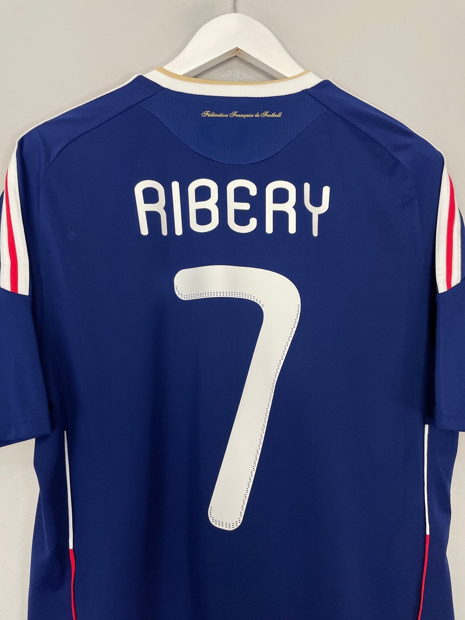 Shop 2009/10 FRANCE RIBERY #7 HOME SHIRT (L) ADIDAS, classic football shirts, vintage football shirts & retro soccer jerseys at Cult Kits