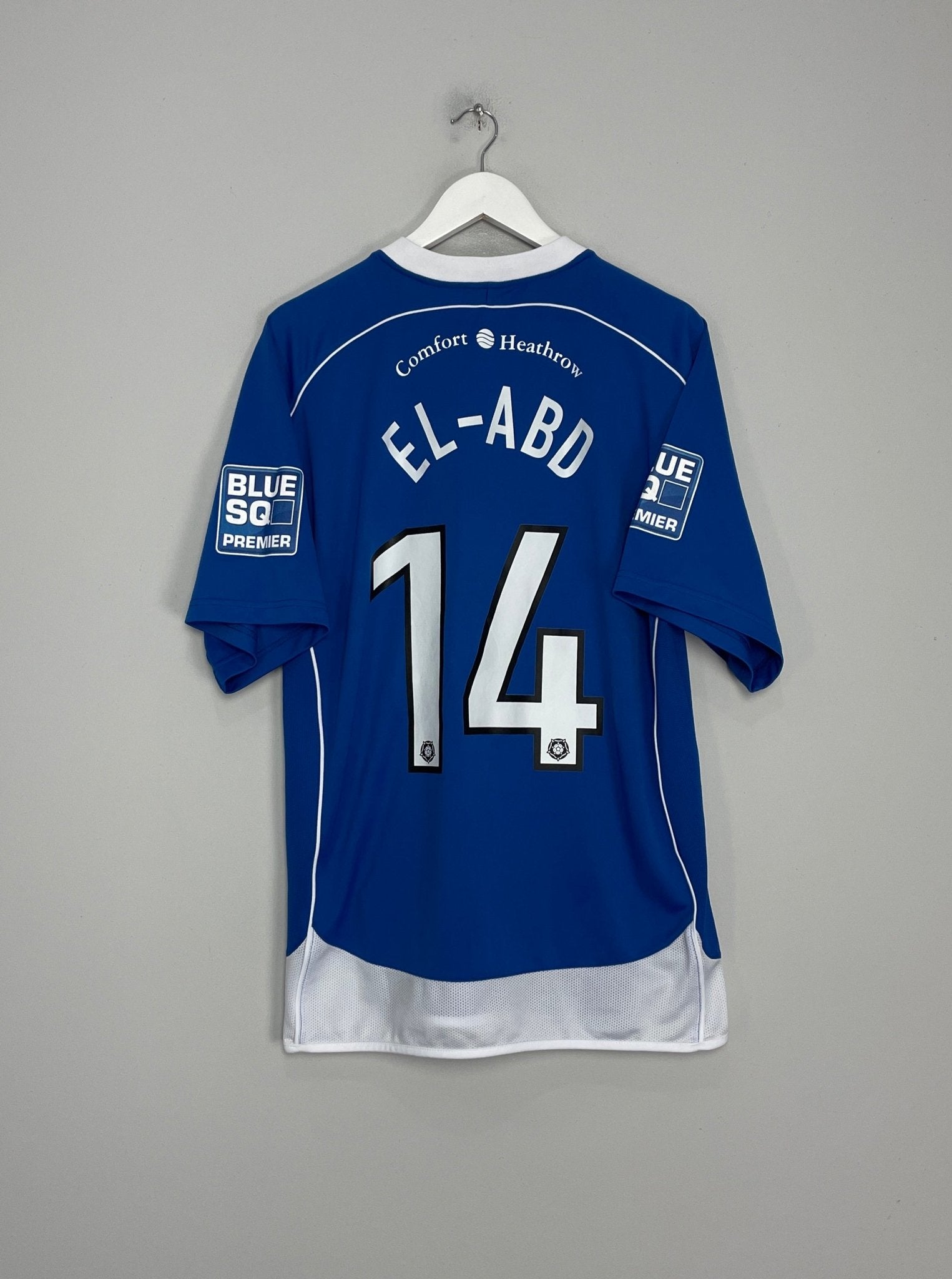 Shop 2009/10 HAYES & YEADING EL ABD #14 *MATCH ISSUE* AWAY SHIRT (L/XL) VANDANEL, classic football shirts, vintage football shirts & retro soccer jerseys at Cult Kits