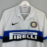 Shop 2009/10 INTER MILAN AWAY SHIRT (L) NIKE, classic football shirts, vintage football shirts & retro soccer jerseys at Cult Kits