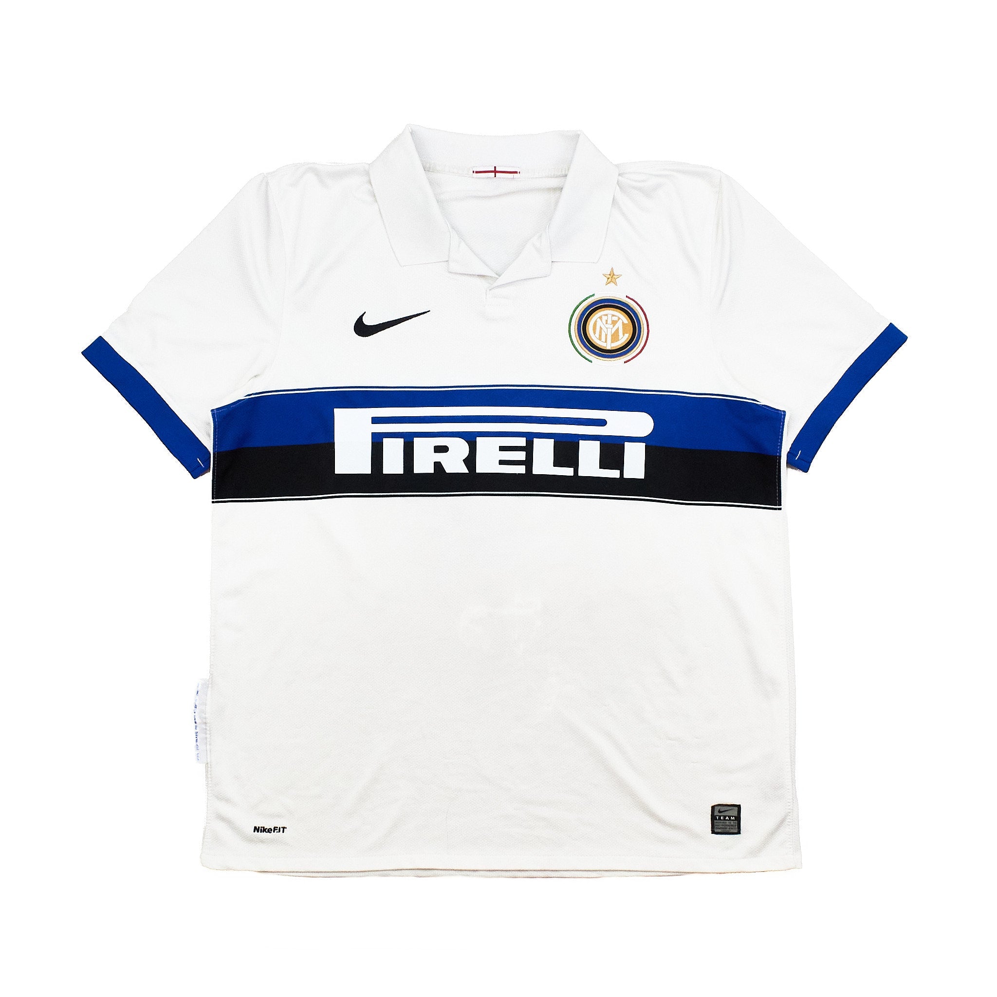 Buy 2009/10 Inter Milan Eto'o 9 Away Shirt (L) Nike ~ Free worldwide shipping ~ Authentic Vintage Football Shirts from Cult Kits