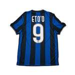Buy 2009/10 Inter Milan Eto'o 9 Home Shirt (S) Nike ~ Free worldwide shipping available ~ Authentic Vintage Football Shirts from Cult Kits