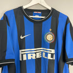 Shop 2009/10 INTER MILAN HOME SHIRT (XXL) NIKE, classic football shirts, vintage football shirts & retro soccer jerseys at Cult Kits