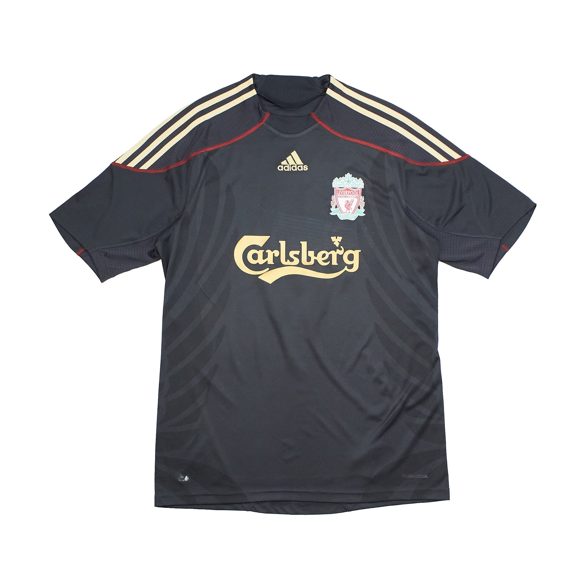 Buy 2009/10 Liverpool Gerrard 8 Away Shirt (M) Adidas ~ Free worldwide shipping ~ Authentic Vintage Football Shirts from Cult Kits