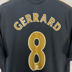 Shop 2009/10 LIVERPOOL GERRARD #8 AWAY SHIRT (M) ADIDAS, classic football shirts, vintage football shirts & retro soccer jerseys at Cult Kits