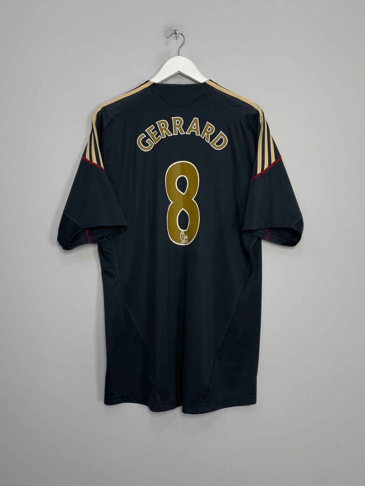 Shop 2009/10 LIVERPOOL GERRARD #8 AWAY SHIRT (XL) ADIDAS, classic football shirts, vintage football shirts & retro soccer jerseys at Cult Kits