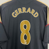 Shop 2009/10 LIVERPOOL GERRARD #8 AWAY SHIRT (XL) ADIDAS, classic football shirts, vintage football shirts & retro soccer jerseys at Cult Kits