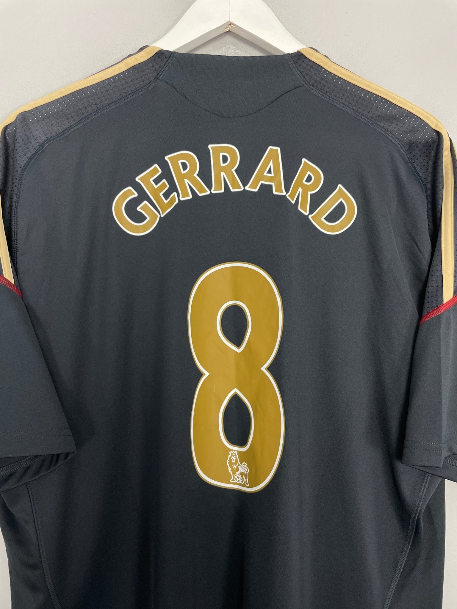 Shop 2009/10 LIVERPOOL GERRARD #8 AWAY SHIRT (XL) ADIDAS, classic football shirts, vintage football shirts & retro soccer jerseys at Cult Kits