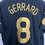 Shop 2009/10 LIVERPOOL GERRARD #8 E/L AWAY SHIRT (M) ADIDAS, classic football shirts, vintage football shirts & retro soccer jerseys at Cult Kits