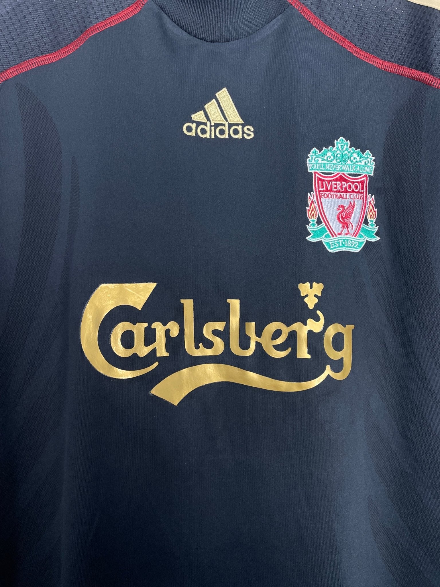 2009/10 LIVERPOOL GERRARD #8 E/L AWAY SHIRT (M) ADIDAS – Cult Kits