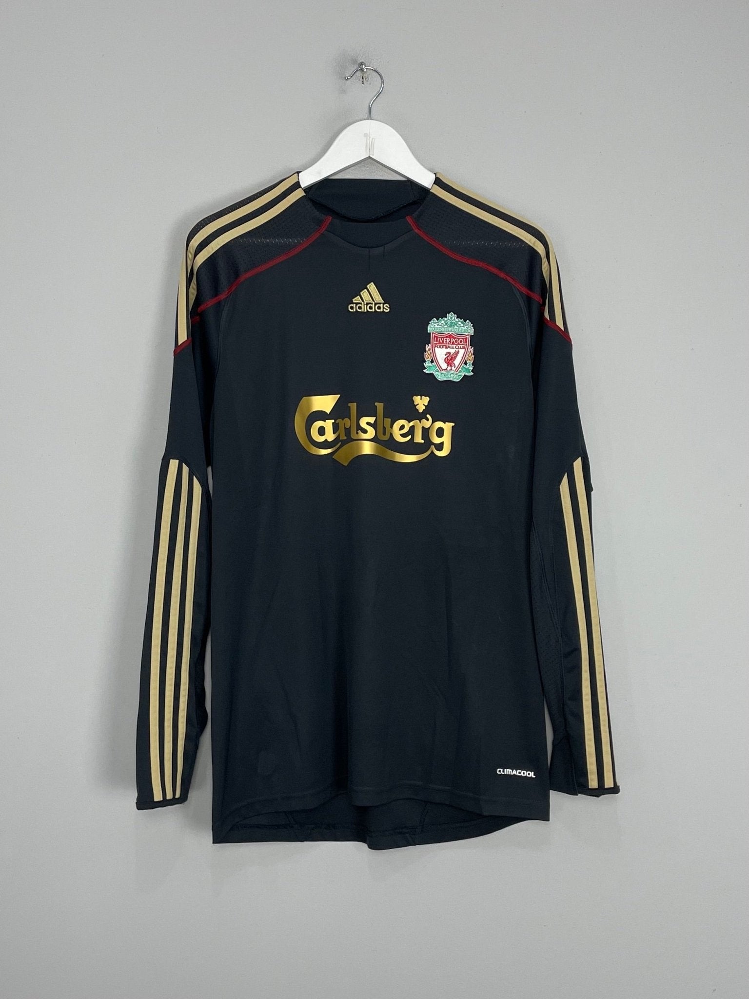 Shop 2009/10 LIVERPOOL TORRES #9 L/S AWAY SHIRT (M) ADIDAS, classic football shirts, vintage football shirts & retro soccer jerseys at Cult Kits