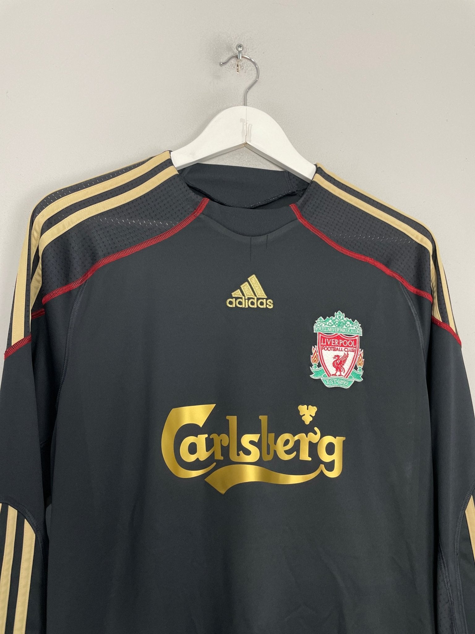 Shop 2009/10 LIVERPOOL TORRES #9 L/S AWAY SHIRT (M) ADIDAS, classic football shirts, vintage football shirts & retro soccer jerseys at Cult Kits