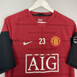 Shop 2009/10 MANCHESTER UNITED #23 TRAINING SHIRT (M) NIKE, classic football shirts, vintage football shirts & retro soccer jerseys at Cult Kits