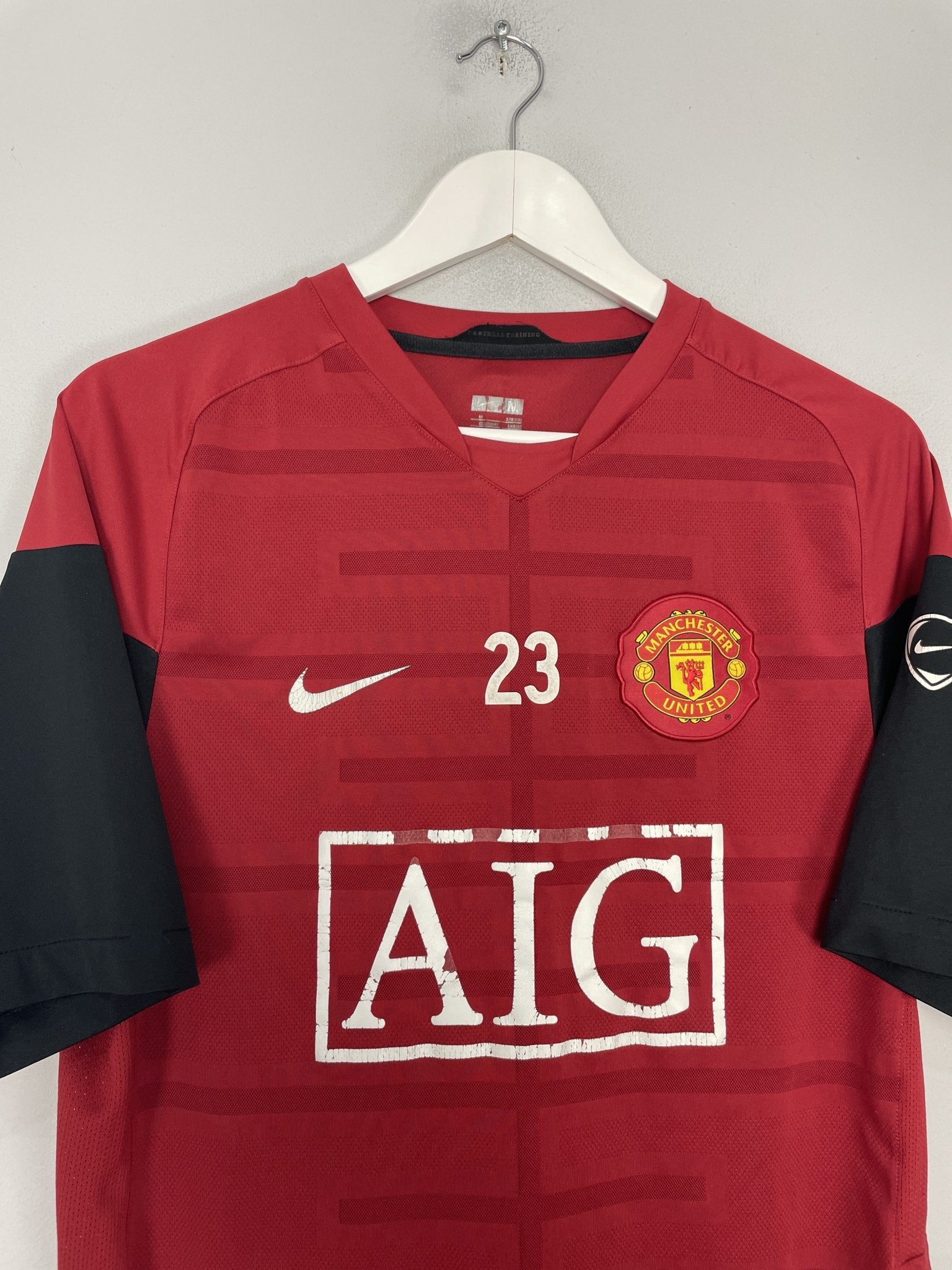 Shop 2009/10 MANCHESTER UNITED #23 TRAINING SHIRT (M) NIKE, classic football shirts, vintage football shirts & retro soccer jerseys at Cult Kits