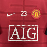 Shop 2009/10 MANCHESTER UNITED #23 TRAINING SHIRT (M) NIKE, classic football shirts, vintage football shirts & retro soccer jerseys at Cult Kits