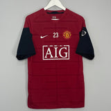 Shop 2009/10 MANCHESTER UNITED #23 TRAINING SHIRT (M) NIKE, classic football shirts, vintage football shirts & retro soccer jerseys at Cult Kits