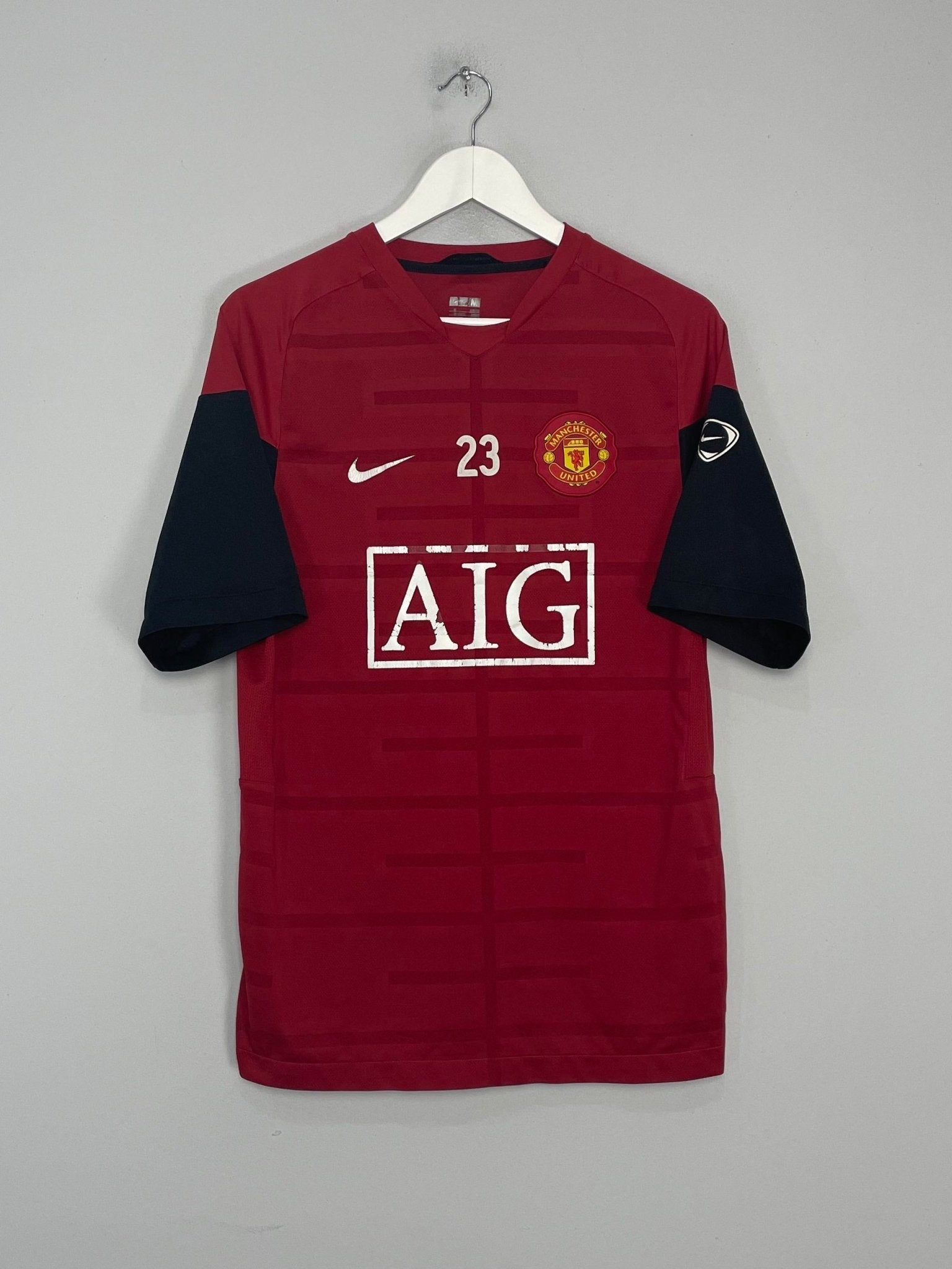 Shop 2009/10 MANCHESTER UNITED #23 TRAINING SHIRT (M) NIKE, classic football shirts, vintage football shirts & retro soccer jerseys at Cult Kits