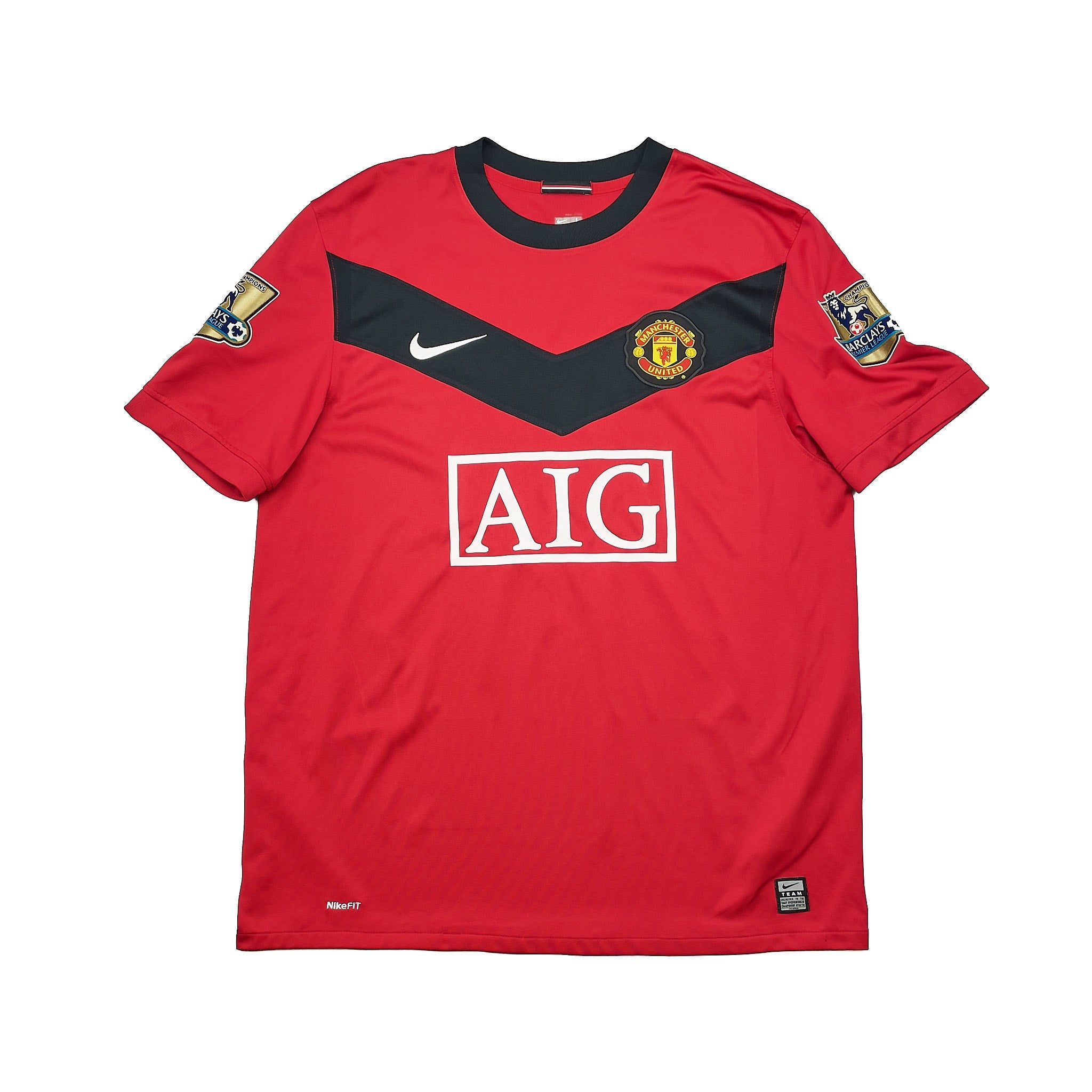 Buy 2009/10 Manchester United Berbatov 9 Home Shirt (L) Nike ~ Free worldwide shipping ~ Authentic Vintage Football Shirts from Cult Kits