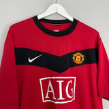 Shop 2009/10 MANCHESTER UNITED BERBATOV #9 HOME SHIRT (XXL) NIKE, classic football shirts, vintage football shirts & retro soccer jerseys at Cult Kits