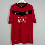 Shop 2009/10 MANCHESTER UNITED BERBATOV #9 HOME SHIRT (XXL) NIKE, classic football shirts, vintage football shirts & retro soccer jerseys at Cult Kits
