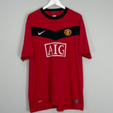 Shop 2009/10 MANCHESTER UNITED BERBATOV #9 HOME SHIRT (XXL) NIKE, classic football shirts, vintage football shirts & retro soccer jerseys at Cult Kits