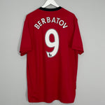 Shop 2009/10 MANCHESTER UNITED BERBATOV #9 HOME SHIRT (XXL) NIKE, classic football shirts, vintage football shirts & retro soccer jerseys at Cult Kits