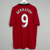 Shop 2009/10 MANCHESTER UNITED BERBATOV #9 HOME SHIRT (XXL) NIKE, classic football shirts, vintage football shirts & retro soccer jerseys at Cult Kits
