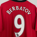 Shop 2009/10 MANCHESTER UNITED BERBATOV #9 HOME SHIRT (XXL) NIKE, classic football shirts, vintage football shirts & retro soccer jerseys at Cult Kits