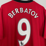 Shop 2009/10 MANCHESTER UNITED BERBATOV #9 HOME SHIRT (XXL) NIKE, classic football shirts, vintage football shirts & retro soccer jerseys at Cult Kits