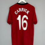 Shop 2009/10 MANCHESTER UNITED CARRICK #16 HOME SHIRT (L) NIKE, classic football shirts, vintage football shirts & retro soccer jerseys at Cult Kits