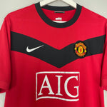 Shop 2009/10 MANCHESTER UNITED OWEN #7 HOME SHIRT (L) NIKE, classic football shirts, vintage football shirts & retro soccer jerseys at Cult Kits