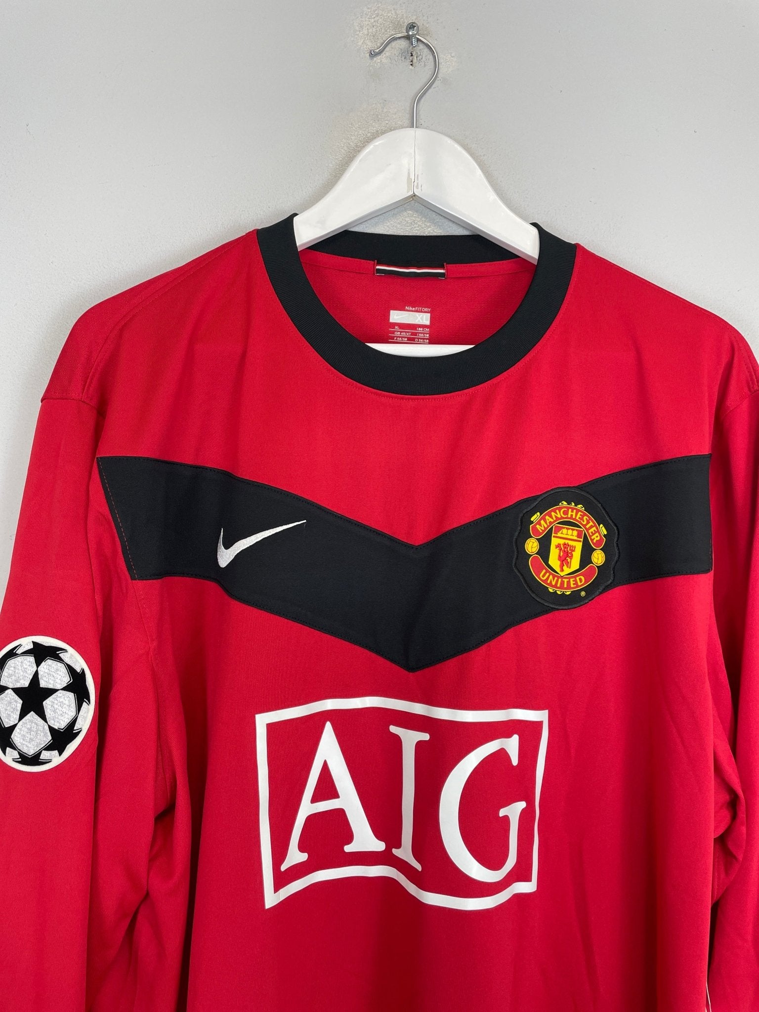 Shop 2009/10 MANCHESTER UNITED ROONEY #10 *BNWT* C/L L/S HOME SHIRT (XL) NIKE, classic football shirts, vintage football shirts & retro soccer jerseys at Cult Kits