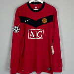 Shop 2009/10 MANCHESTER UNITED ROONEY #10 *BNWT* C/L L/S HOME SHIRT (XL) NIKE, classic football shirts, vintage football shirts & retro soccer jerseys at Cult Kits