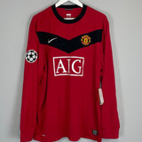 Shop 2009/10 MANCHESTER UNITED ROONEY #10 *BNWT* C/L L/S HOME SHIRT (XL) NIKE, classic football shirts, vintage football shirts & retro soccer jerseys at Cult Kits
