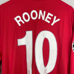 Shop 2009/10 MANCHESTER UNITED ROONEY #10 *BNWT* C/L L/S HOME SHIRT (XL) NIKE, classic football shirts, vintage football shirts & retro soccer jerseys at Cult Kits
