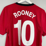 2009/10 MANCHESTER UNITED ROONEY 10 HOME SHIRT (M) NIKE - Cult Kits - Medium - Buy Vintage Football Shirts, Authentic Retro Football Shirts For Sale, Classic Football Shirts & Soccer Jersey