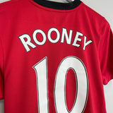 2009/10 MANCHESTER UNITED ROONEY 10 HOME SHIRT (S) NIKE - Cult Kits - Small - Buy Vintage Football Shirts, Authentic Retro Football Shirts For Sale, Classic Football Shirts & Soccer Jersey