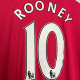 Shop 2009/10 MANCHESTER UNITED ROONEY #10 HOME SHIRT (XL) NIKE, classic football shirts, vintage football shirts & retro soccer jerseys at Cult Kits