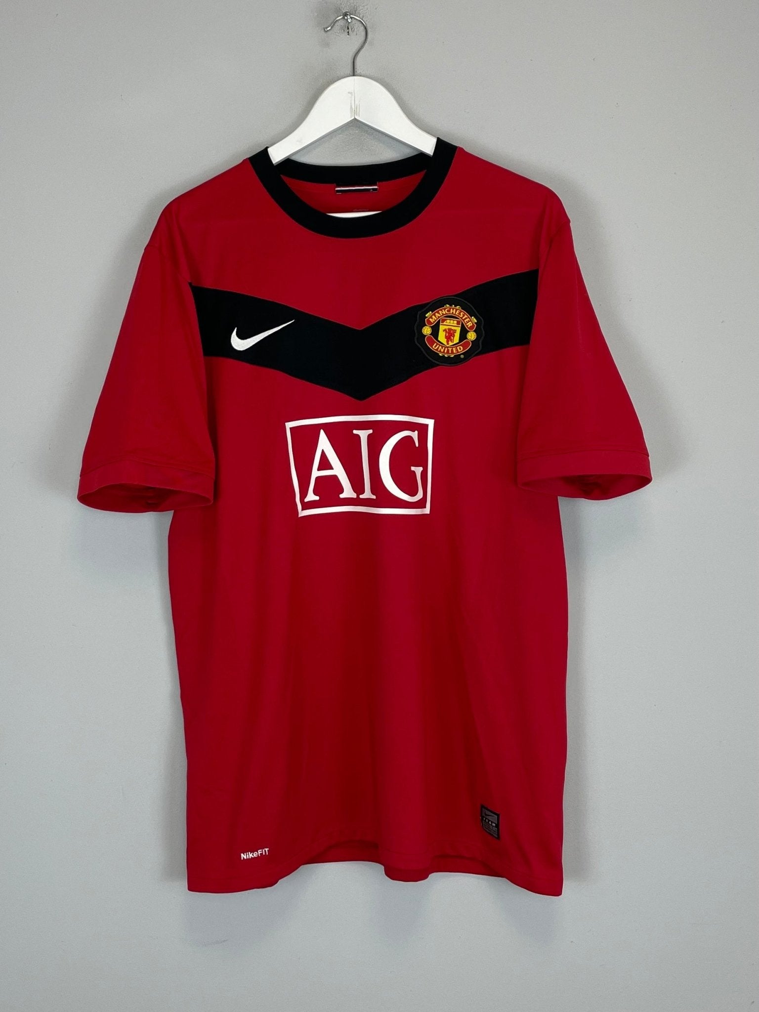 Shop 2009/10 MANCHESTER UNITED ROONEY #10 HOME SHIRT (XL) NIKE, classic football shirts, vintage football shirts & retro soccer jerseys at Cult Kits