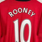 Shop 2009/10 MANCHESTER UNITED ROONEY #10 HOME SHIRT (XL) NIKE, classic football shirts, vintage football shirts & retro soccer jerseys at Cult Kits
