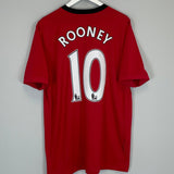 Shop 2009/10 MANCHESTER UNITED ROONEY #10 HOME SHIRT (XL) NIKE, classic football shirts, vintage football shirts & retro soccer jerseys at Cult Kits