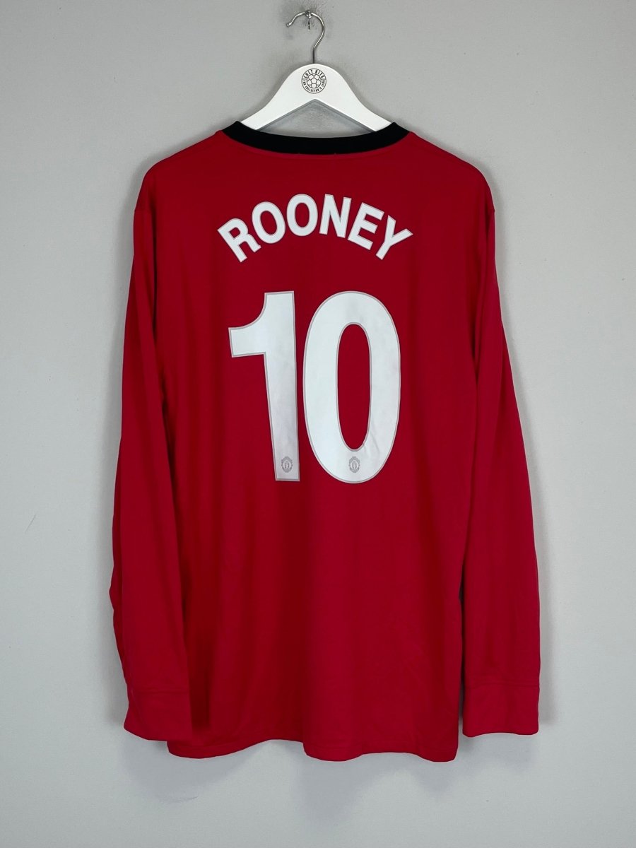 2009/10 MANCHESTER UNITED ROONEY 10 L/S HOME SHIRT (M) NIKE - Cult Kits - Medium - Buy Vintage Football Shirts, Authentic Retro Football Shirts For Sale, Classic Football Shirts & Soccer Jersey