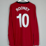 2009/10 MANCHESTER UNITED ROONEY 10 L/S HOME SHIRT (M) NIKE - Cult Kits - Medium - Buy Vintage Football Shirts, Authentic Retro Football Shirts For Sale, Classic Football Shirts & Soccer Jersey