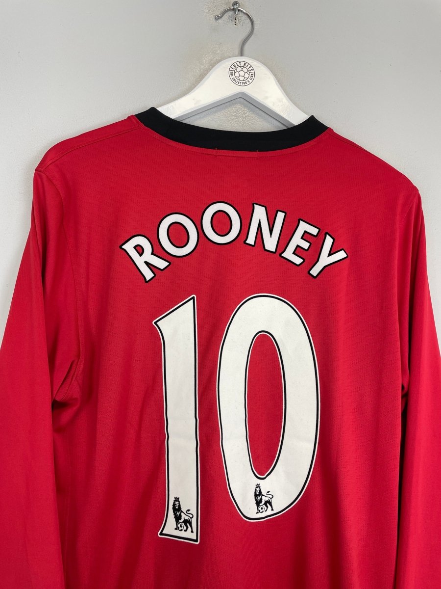 2009/10 MANCHESTER UNITED ROONEY 10 L/S HOME SHIRT (M) NIKE - Cult Kits - Medium - Buy Vintage Football Shirts, Authentic Retro Football Shirts For Sale, Classic Football Shirts & Soccer Jersey